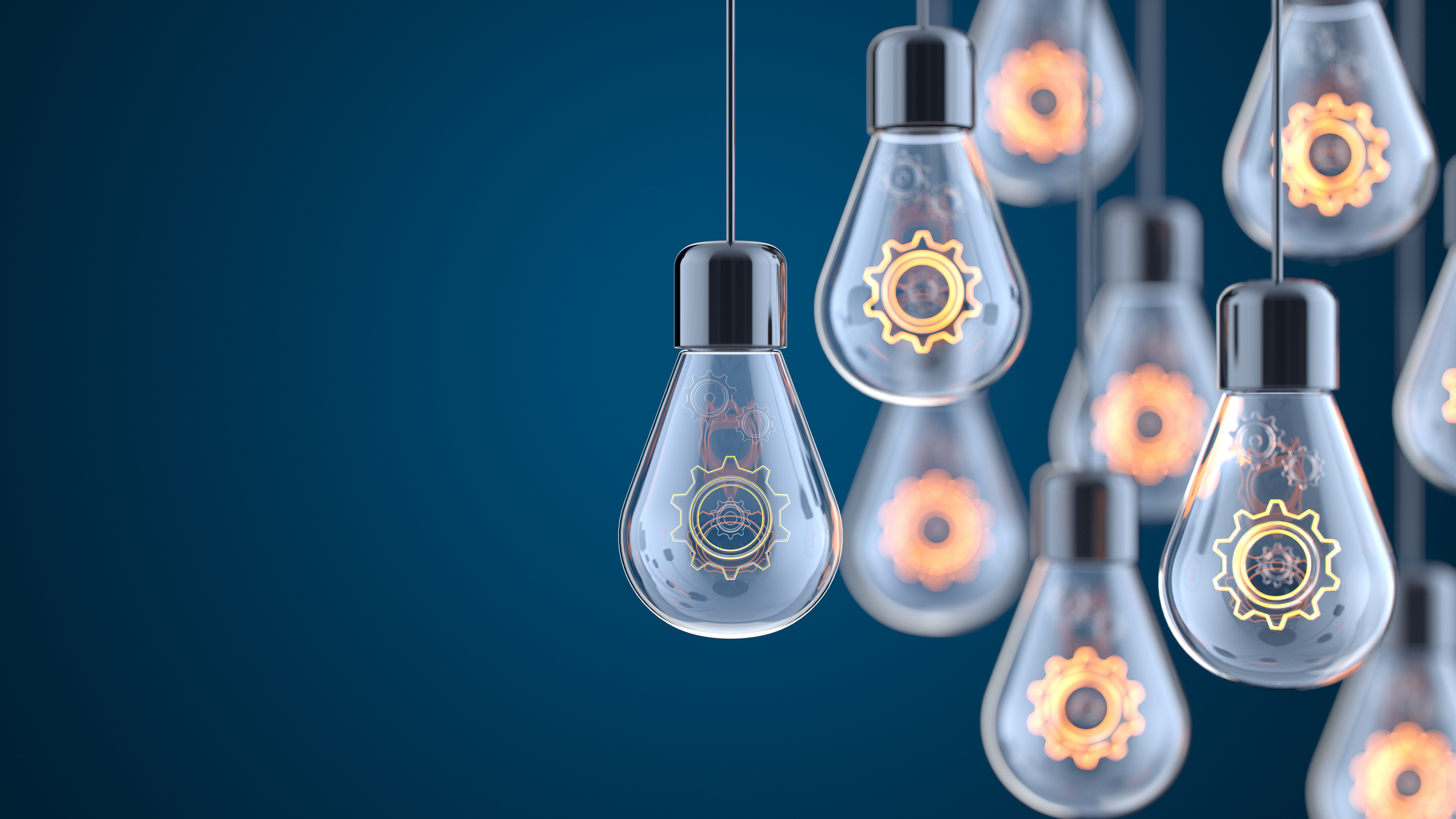 Innovation and new ideas lightbulb concept